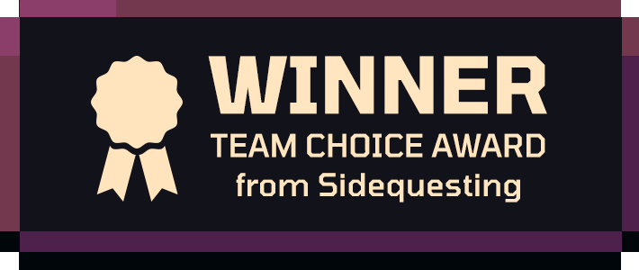 Winner Team Choice Award from Sidequesting