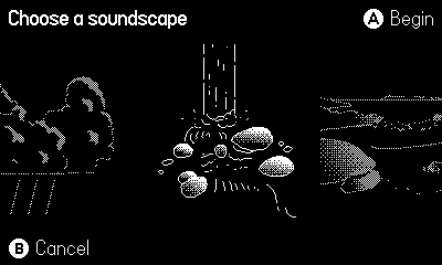 Soundscape chooser screenshot